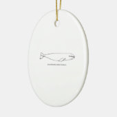 Californië Gray Whale Keramisch Ornament (Links)