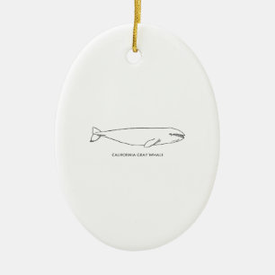 Californië Gray Whale Keramisch Ornament