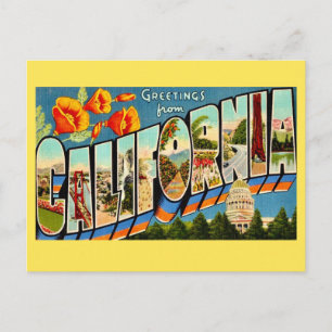 Californië Groet Ansichtkaart Briefkaart