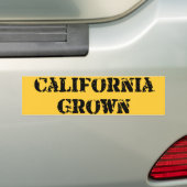 Californië Grown Bumpersticker (Op auto)