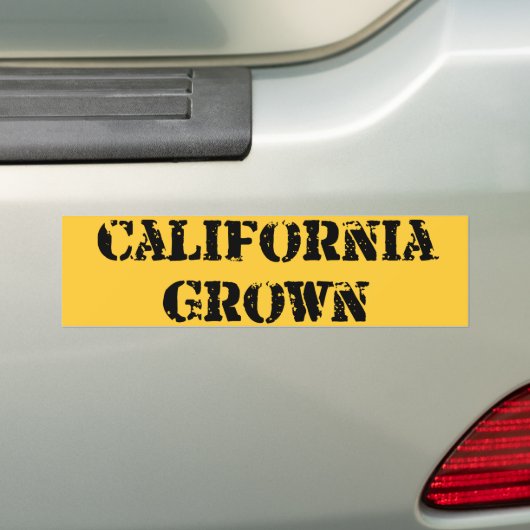 Californië Grown Bumpersticker (Op auto)