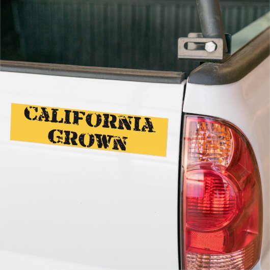 Californië Grown Bumpersticker (Op Truck)