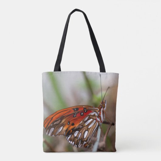 Californië Gulf Fritillary Butterfly Tote Bag (Achterkant)