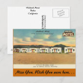 Californië, Hadlock Motel Briefkaart (Voorkant / Achterkant)