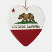 californië heeft het franse dagboek los gatos keramisch ornament (Rechts)