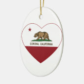 californië heeft het middelpunt van het californië keramisch ornament (Links)