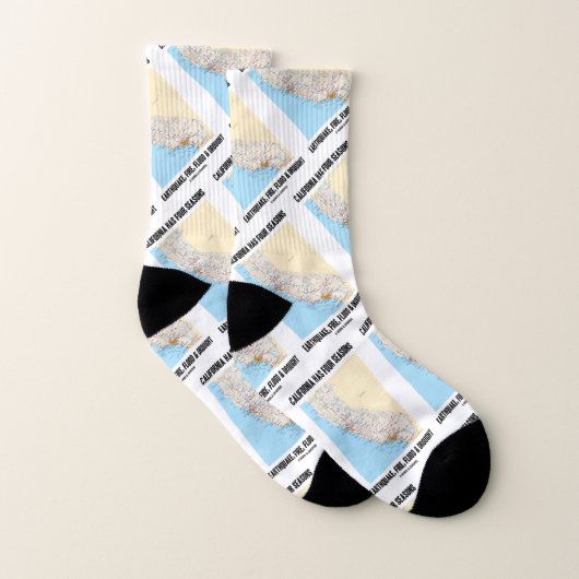 Californië heeft vier seizoenen aardbeving sokken (Paar)