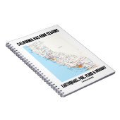 Californië heeft vier seizoenen door de aardbeving notitieboek (Rechterzijde)