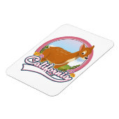 Californië Herten vakantie logo Magneet (Linkerzijde)