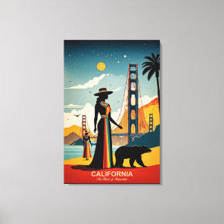 Californië: het hart van innovatie canvas afdruk