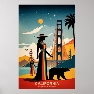 Californië: Het hart van innovatie Reisposter Poster