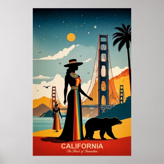 Californië: Het hart van innovatie Reisposter Poster (Voorkant)