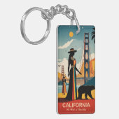 Californië: het hart van innovatie sleutelhanger (Voorkant Links)