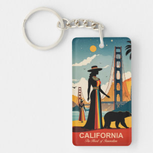 Californië: het hart van innovatie sleutelhanger