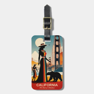 Californië: Het Land van de Avonturen Bagagelabel