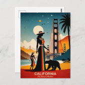 Californië: het land van de avonturen briefkaart (Voorkant / Achterkant)