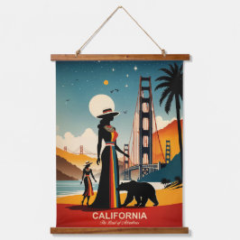 Californië: het land van de avonturen hangend wandkleed