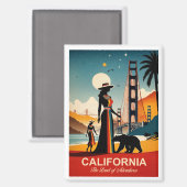 Californië: het land van de avonturen magneet (Voorkant / Achterkant)