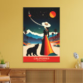 Californië: het land van dromen canvas afdruk (Insitu (Woonkamer))