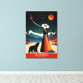 Californië: het land van dromen canvas afdruk (Insitu (Houten vloer))