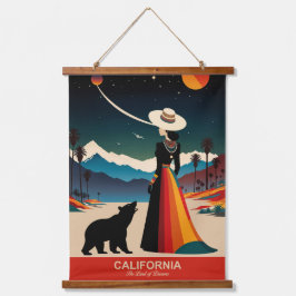 Californië: het land van dromen hangend wandkleed