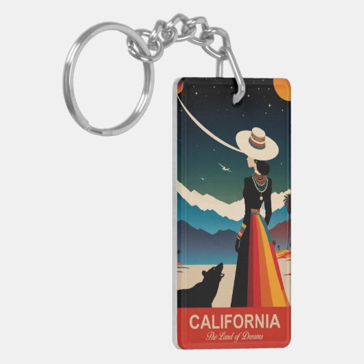 Californië: het land van dromen sleutelhanger (Voorkant Links)