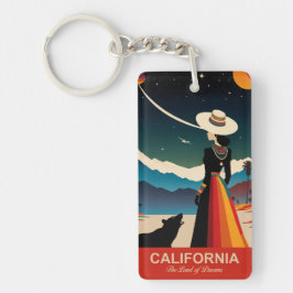 Californië: het land van dromen sleutelhanger