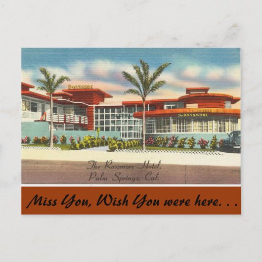 Californië, het Rossmore Hotel Briefkaart (Voorkant)