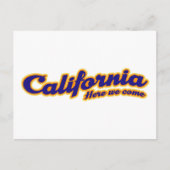 Californië - Hier komen we Briefkaart (Voorkant)