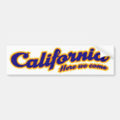 Californië - Hier komen we Bumpersticker (Voorkant)