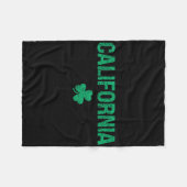 Californië Ierse Shamrock St Patrick's Day  Fleece Deken (Voorkant (Horizontaal))