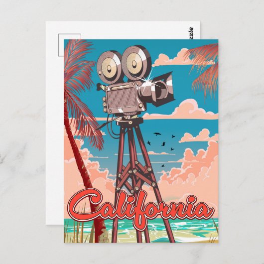 Californië in de bioscoop briefkaart (Voorkant / Achterkant)