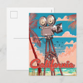 Californië in de bioscoop feestdagenkaart (Voorkant / Achterkant)