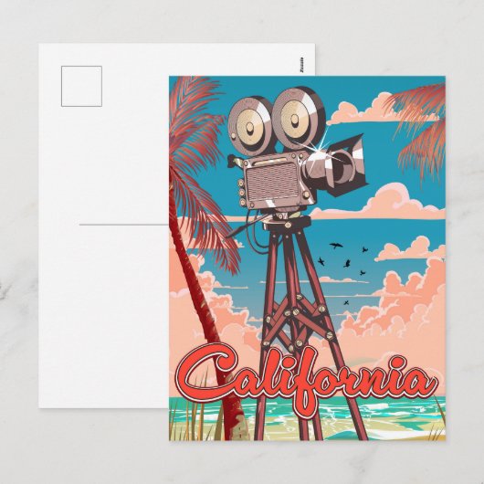 Californië in de bioscoop feestdagenkaart (Voorkant / Achterkant)