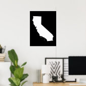 Californië in het wit en zwart poster (Thuiskantoor)