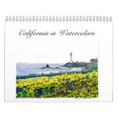Californië in Waterverf schilderijen Kalender (Hoes)