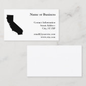 Californië in zwart-wit visitekaartje (Voorkant / Achterkant)