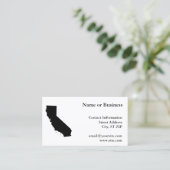 Californië in zwart-wit visitekaartje (Staand voorkant)