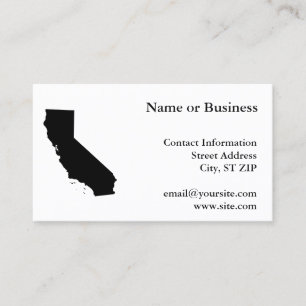 Californië in zwart-wit visitekaartje