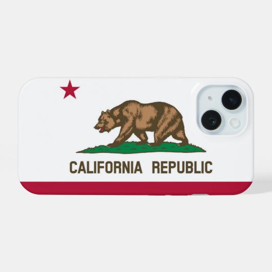 Californië iPhone 15 Case (Achterkant horizontaal)