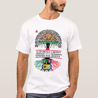 Californië is gegroeid met Sonorense Roots Mexico T-shirt