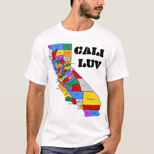 californië is gek t-shirt (Voorkant)