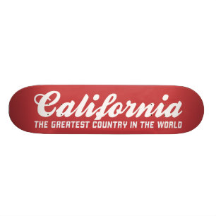 californië is het grootste land ter wereld persoonlijk skateboard