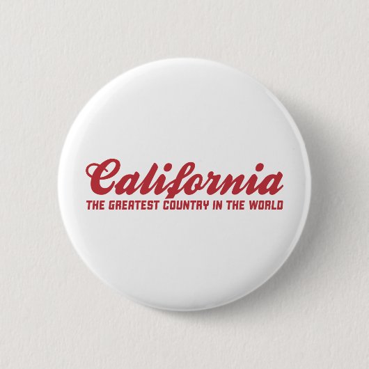 californië is het grootste land ter wereld ronde button 5,7 cm (Voorkant)