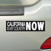 Californië is nu mijn land bumpersticker (Op auto)