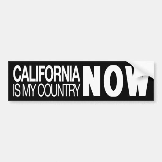 Californië is nu mijn land bumpersticker (Voorkant)
