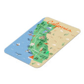 Californië Kaart Magnet Magneet (Linkerzijde)
