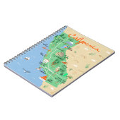 Californië Kaart Notitieboek (Linkerzijde)