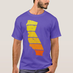 Californië Kaart Sunset Cali Californië T-shirt