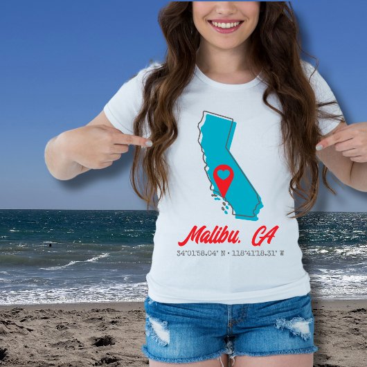 Californië Kaart T-shirt